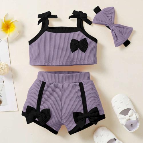 Sabella Ak Bow Top With Short Poly Spendex Girls Wear Wholesale Catalog