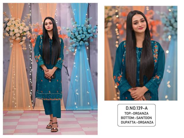 Sabella KF 139 Organza With Sequence Embroidery Salwar Kameez Wholesale catalog