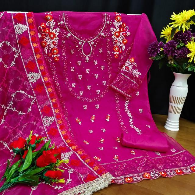 Sabella KF 139 Organza With Sequence Embroidery Salwar Kameez Wholesale catalog