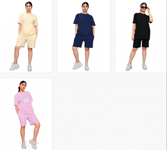 Sabella Swara Ladies T Shirt And Shorts 1 Oversize Night Suits 