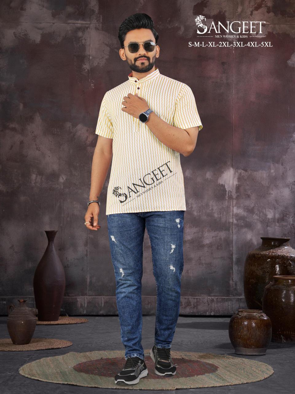 Sangeet Soft Rayon Handloom Fabric Vol 2 T-Shirts For Mens Wholesale Catalog