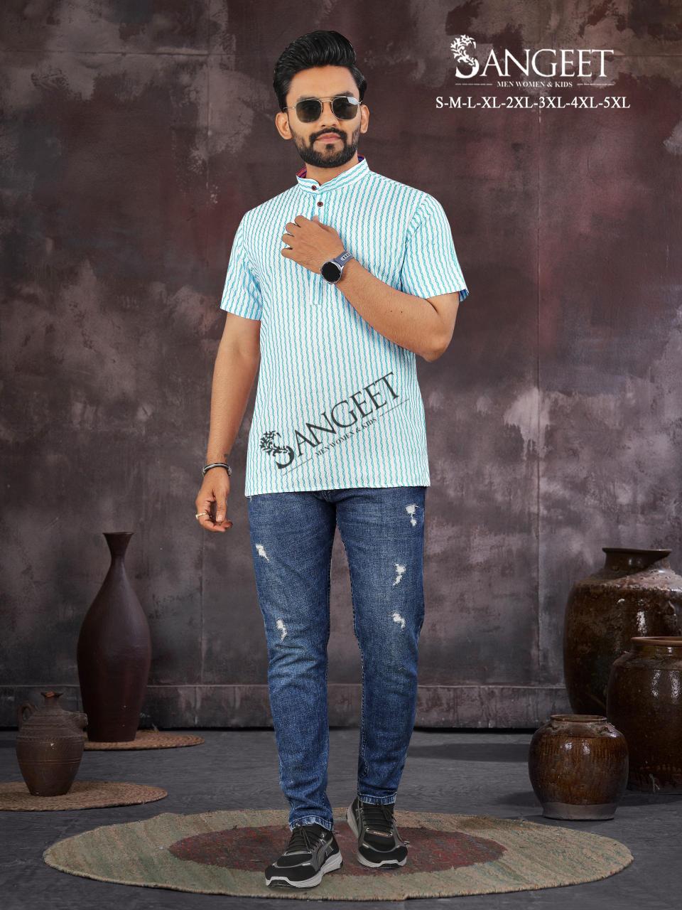 Sangeet Soft Rayon Handloom Fabric Vol 2 T-Shirts For Mens Wholesale Catalog