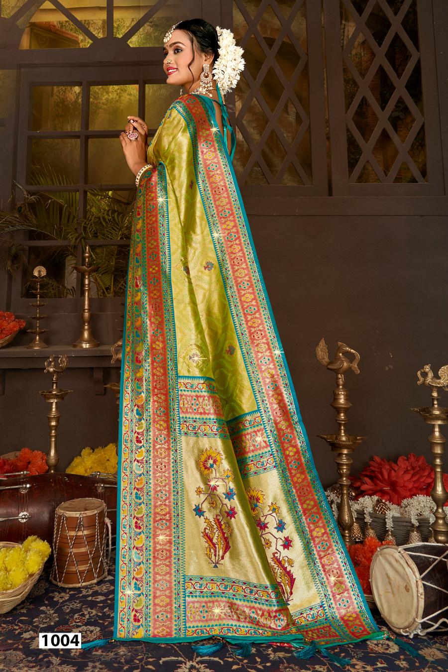 Saroj Dhadkan Tissue Swarovski vol.1 Tissue silk saree  in surat with price wholesale