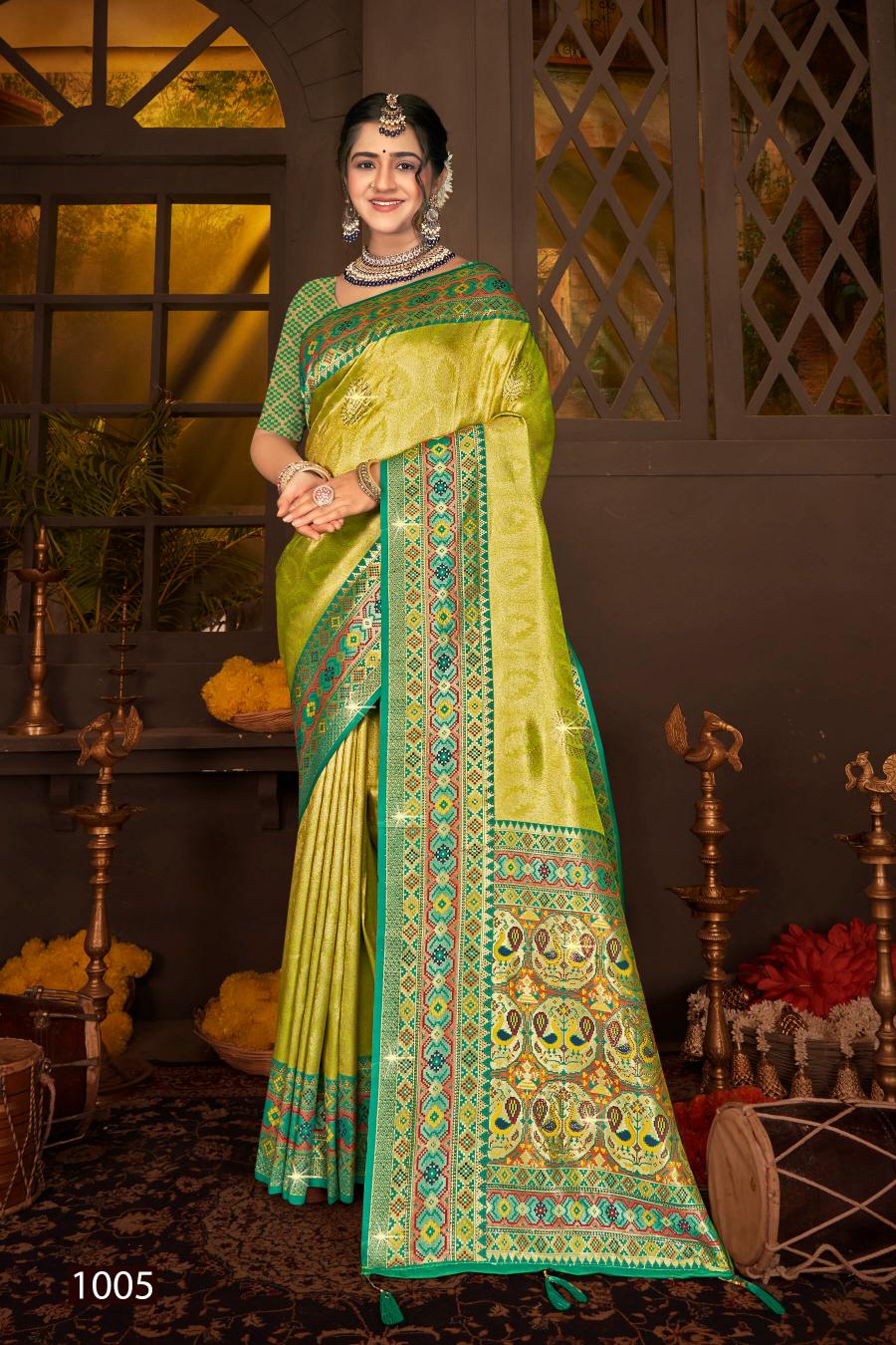 Saroj Dhadkan Tissue Swarovski vol.2 Tissue silk saree  in surat with price wholesale