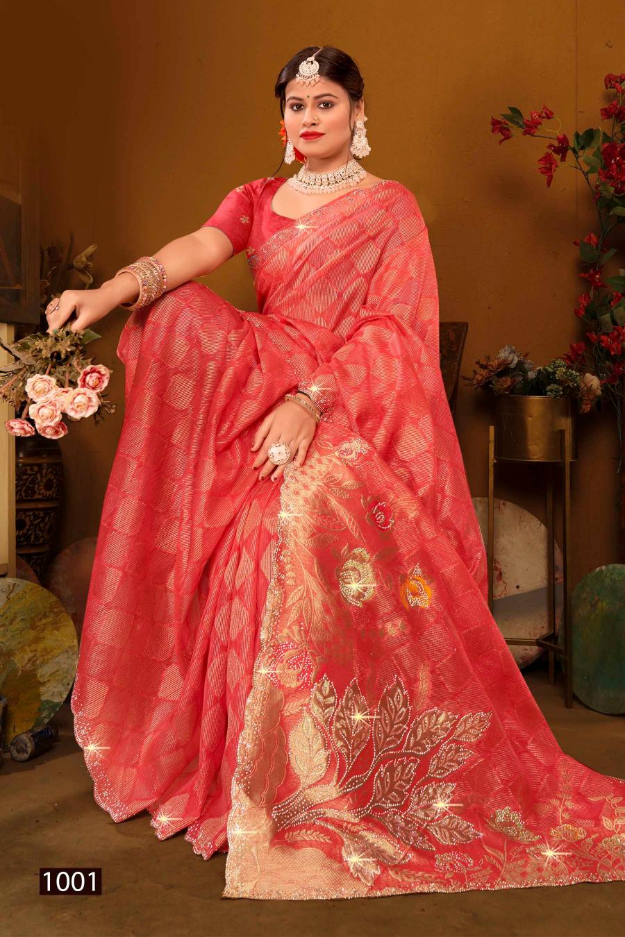 Saroj Ghunghat Jharkan vol.1 Fancy silk saree  in surat with price wholesale