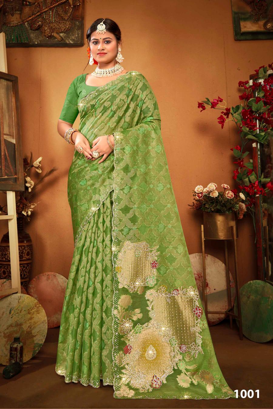 Saroj Ghunghat Jharkan vol.2 Fancy silk saree  in surat with price wholesale