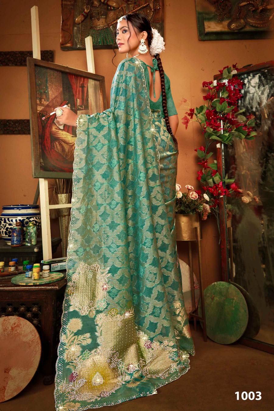 Saroj Ghunghat Jharkan vol.2 Fancy silk saree  in surat with price wholesale