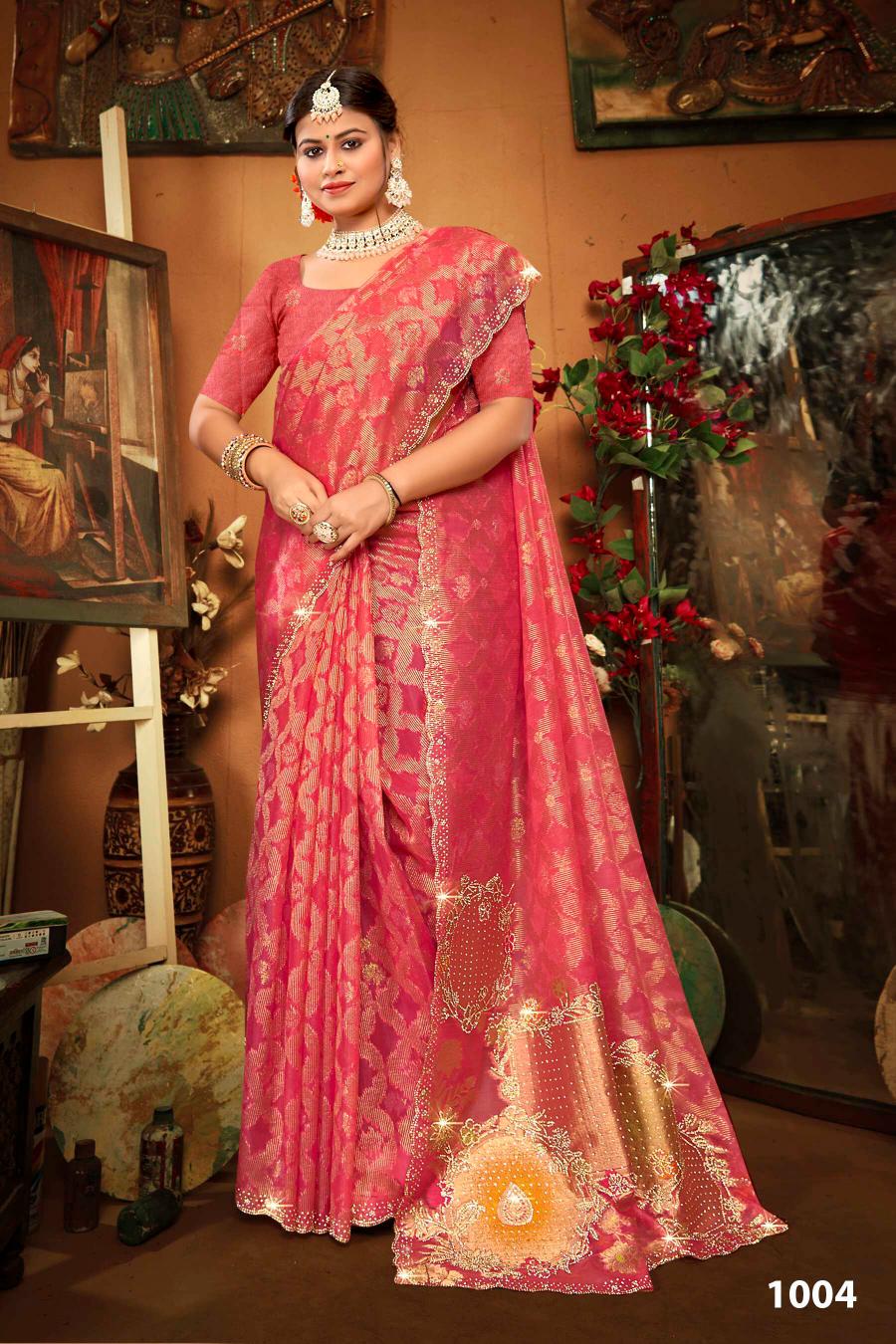 Saroj Ghunghat Jharkan vol.2 Fancy silk saree  in surat with price wholesale