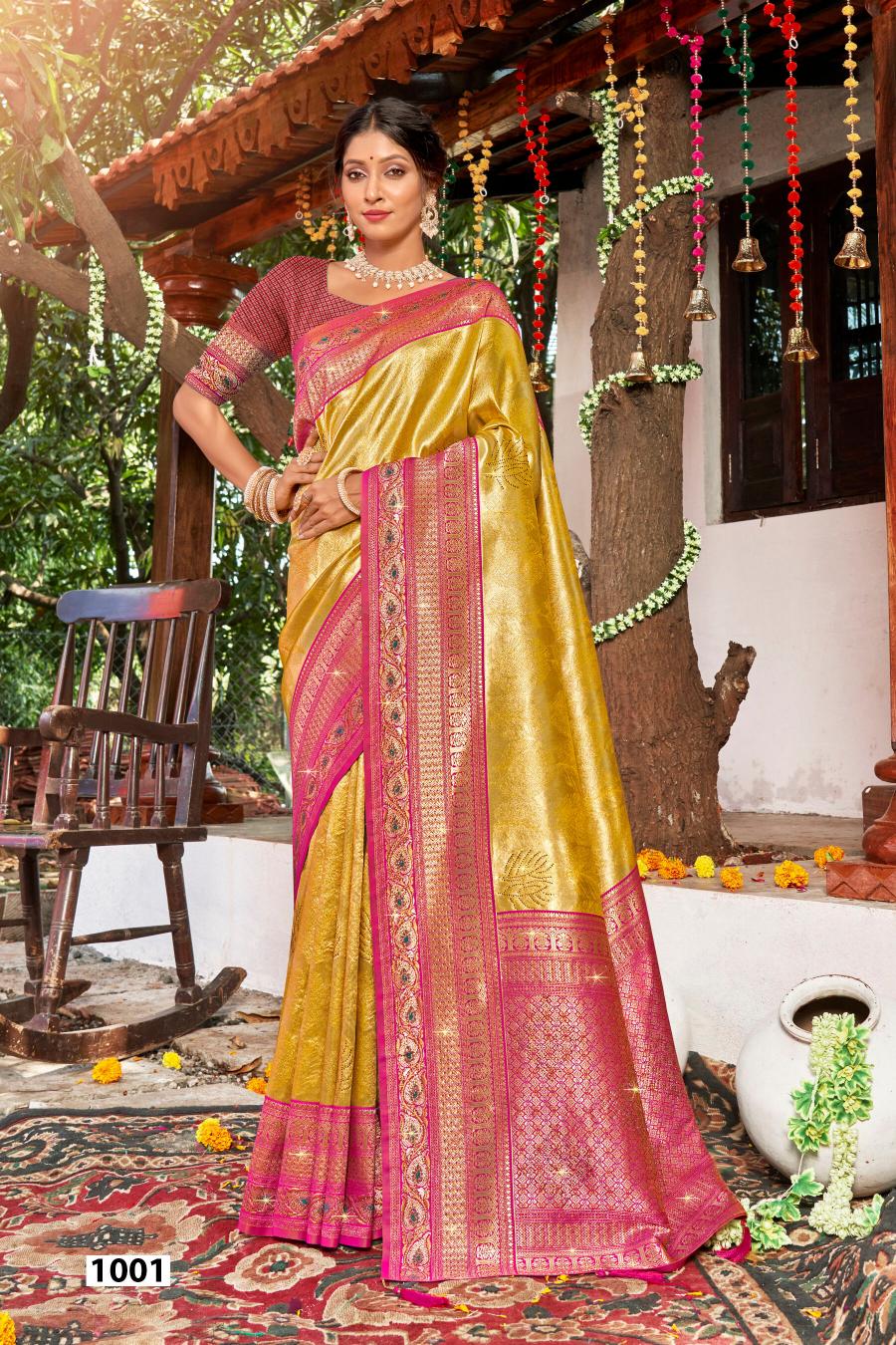 Saroj Shamaa Tissue Swarovski vol.1 Tissue silk saree  in surat with price wholesale