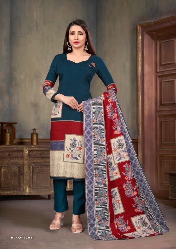 SAT Pashmina Shwal Suit Vol-13 – Dress Material - Wholesale Catalog