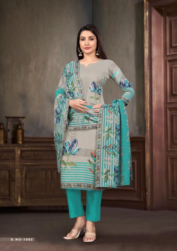 SAT Pashmina Shwal Suit Vol-13 – Dress Material - Wholesale Catalog