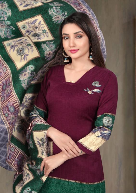 SAT Pashmina Shwal Suit Vol-13 – Dress Material - Wholesale Catalog