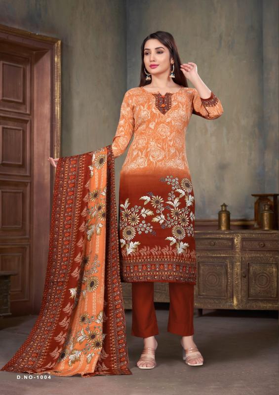 SAT Pashmina Shwal Suit Vol-13 – Dress Material - Wholesale Catalog
