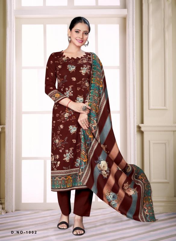 SAT Pashmina Shwal Suit Vol-14 – Dress Material - Wholesale Catalog