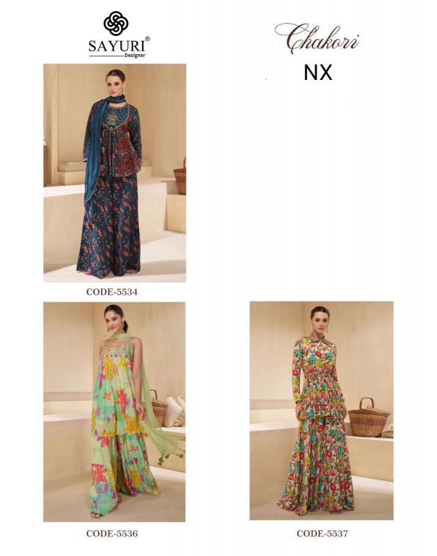 Sayuri Chakori Nx Designer Indo Western Wholesale Catalog