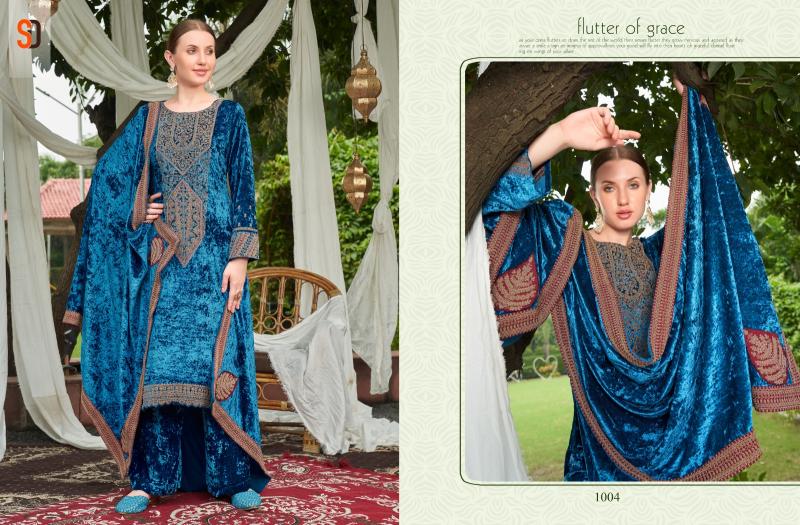 Shraddha Senorita Velvet 24 Designer Salwar Suits Wholesale Catalog