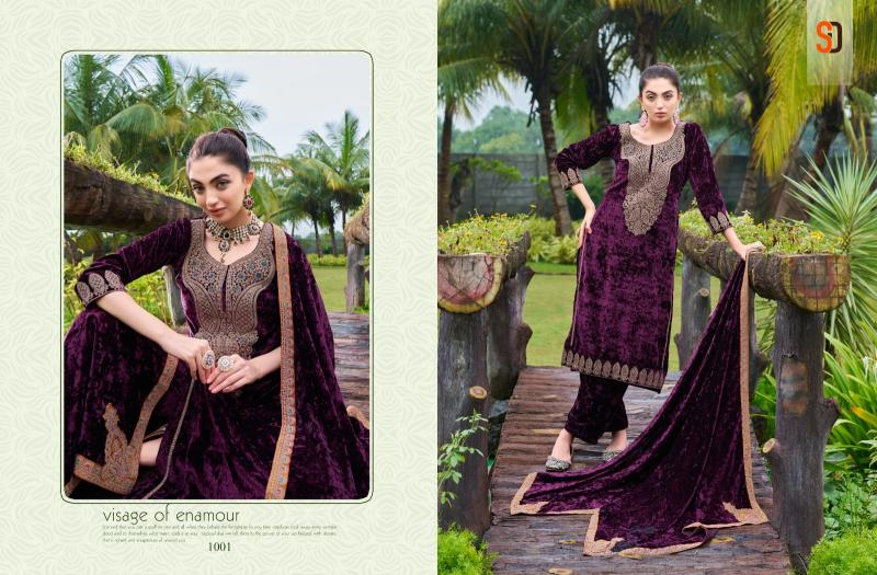Shraddha Senorita Velvet 24 Designer Salwar Suits Wholesale Catalog