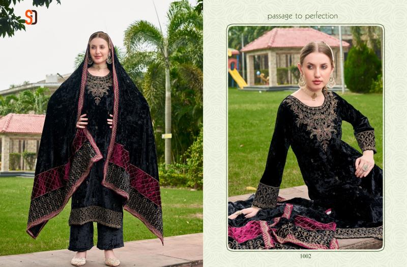 Shraddha Senorita Velvet 24 Designer Salwar Suits Wholesale Catalog
