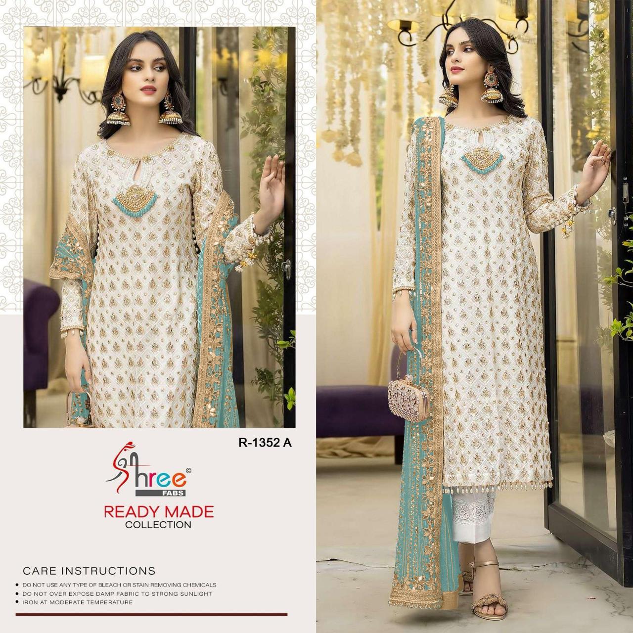 Shree Fabs K 1352 Georgette pakistani stitched suits wholesale