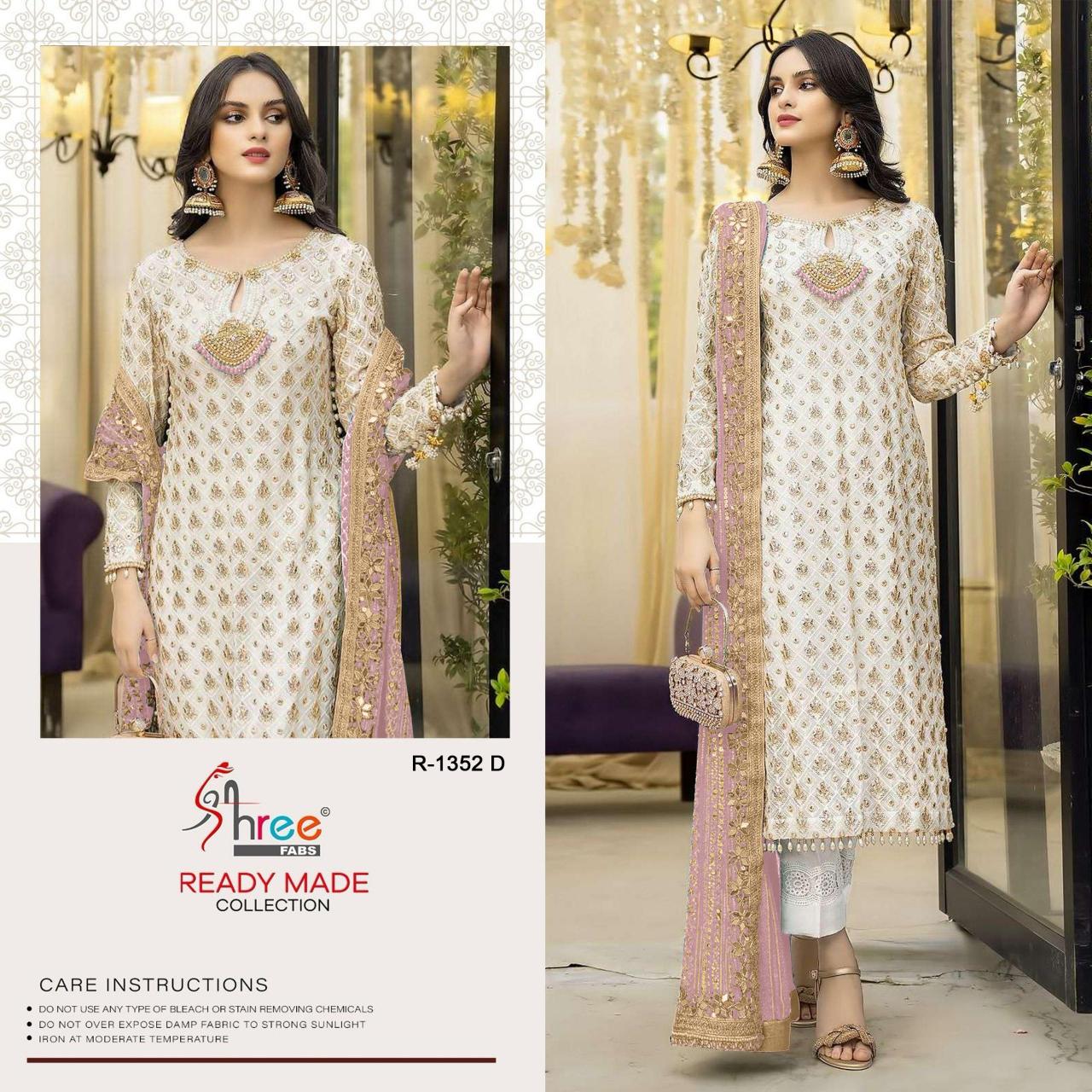 Shree Fabs K 1352 Georgette pakistani stitched suits wholesale