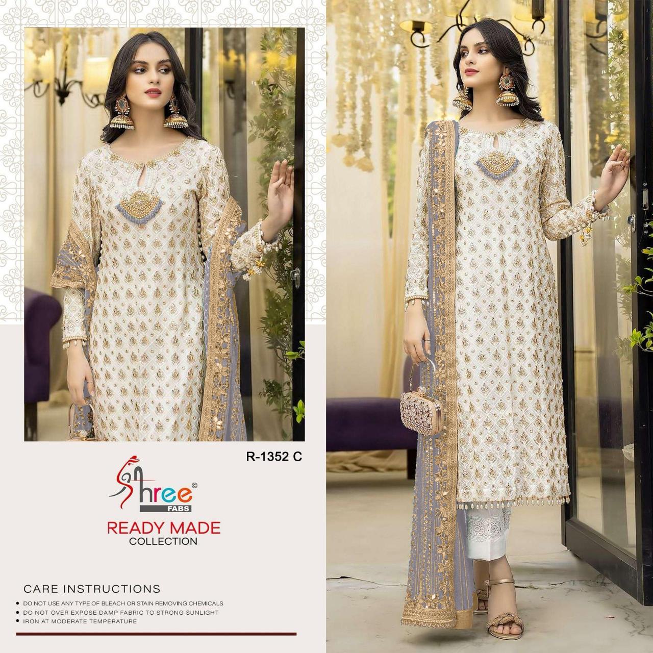 Shree Fabs K 1352 Georgette pakistani stitched suits wholesale