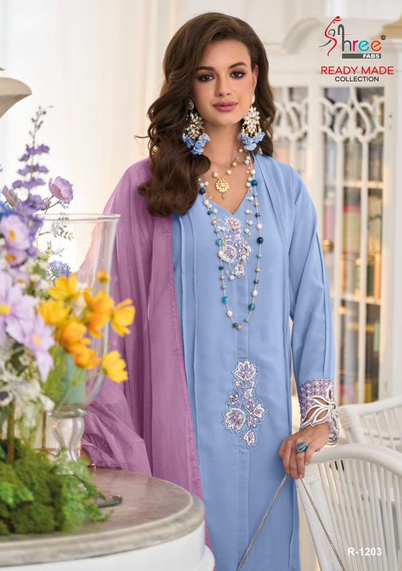 Shree Fabs R 1203 ABCD Ready Made wholesale market for pakistani suits in delhi