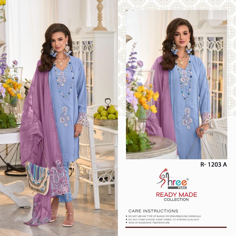 Shree Fabs R 1203 ABCD Ready Made wholesale market for pakistani suits in delhi
