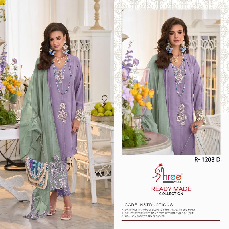 Shree Fabs R 1203 ABCD Ready Made wholesale market for pakistani suits in delhi