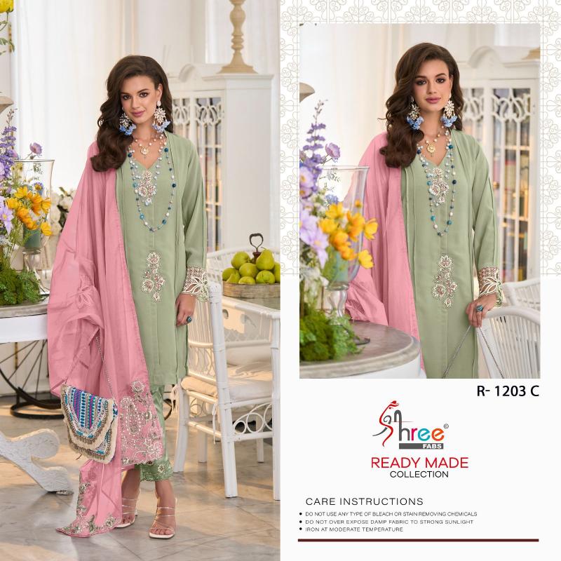 Shree Fabs R 1203 ABCD Ready Made wholesale market for pakistani suits in delhi