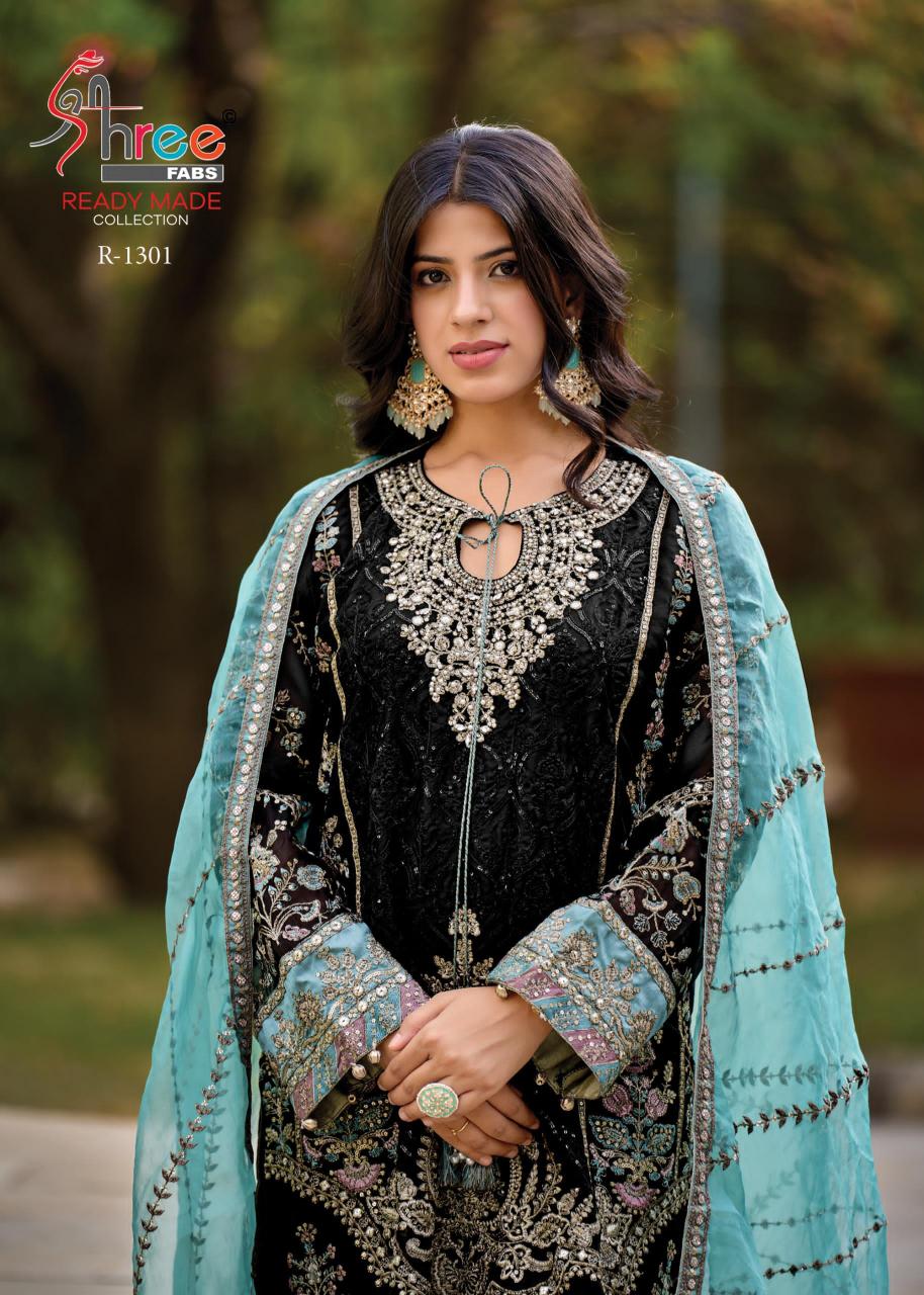 Shree Fabs R 1301 ABCD pakistani suits catalogue wholesale