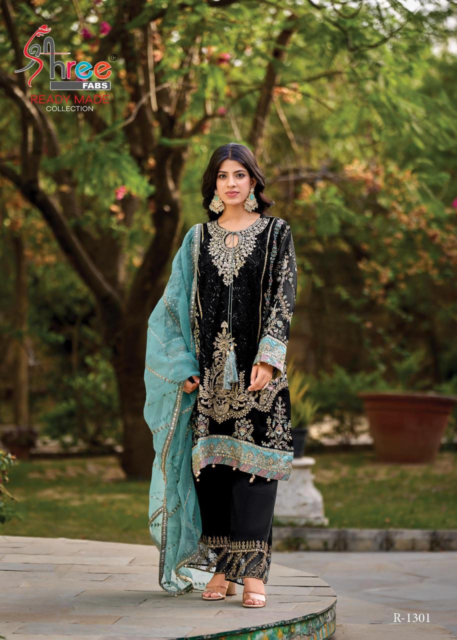Shree Fabs R 1301 ABCD pakistani suits catalogue wholesale