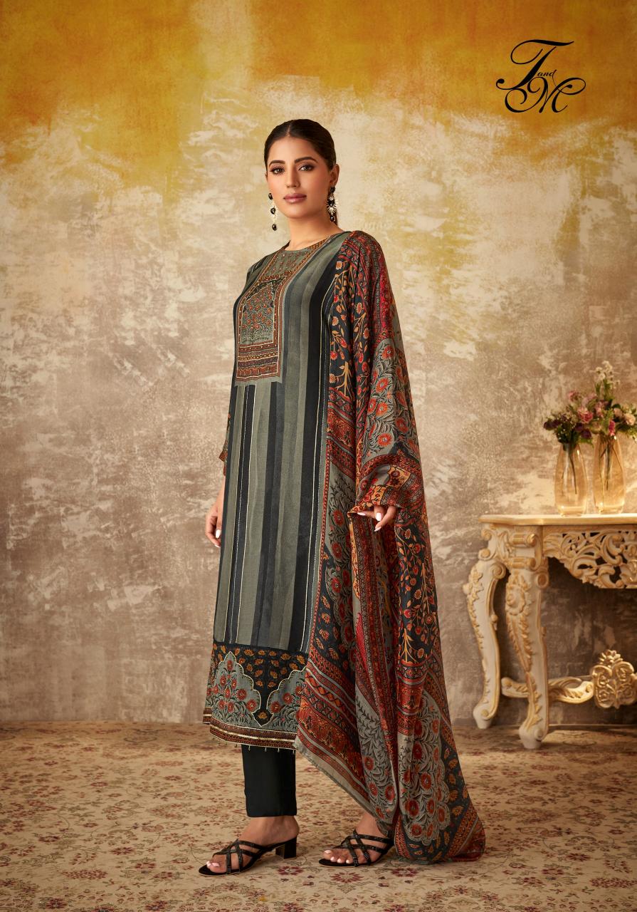 T&M Kavya Viscose Simmer Digital Printed Salwar Kameez Wholesale Catalog