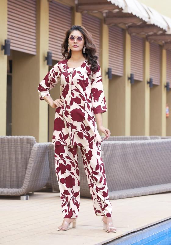Tips & Tops Fashion Beats Vol 08 Rayon Printed Co Ord Set Wholesale Catalog