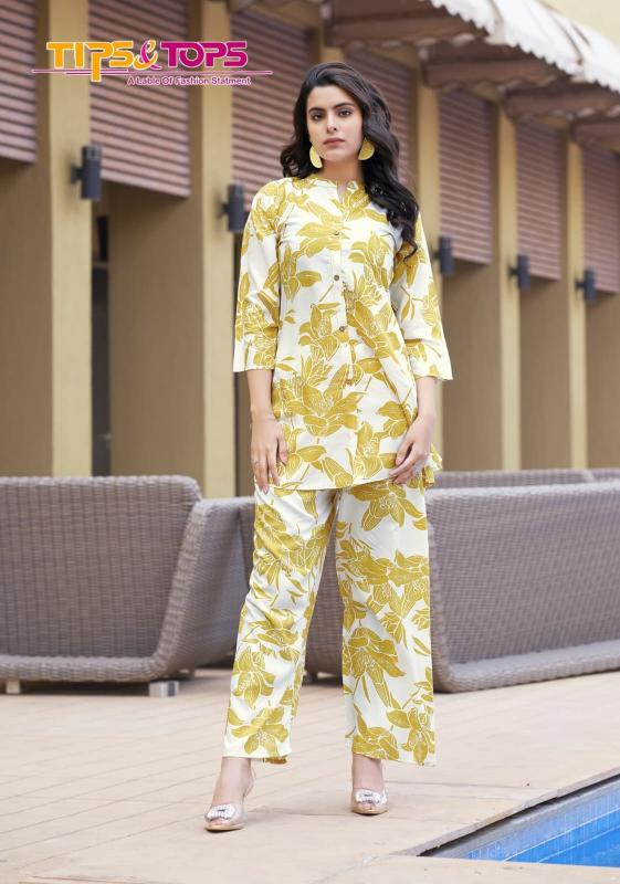 Tips & Tops Fashion Beats Vol 08 Rayon Printed Co Ord Set Wholesale Catalog