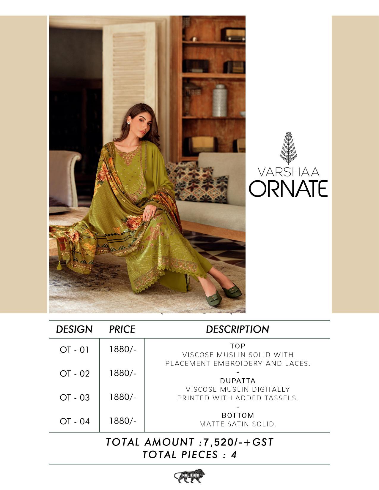 Varsha Ornate wholesale salwar kameez market in kolkata