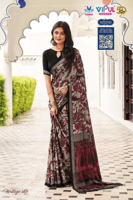 Vipul Heritage Vol 1 royal blue saree online india