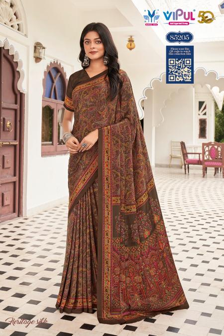 Vipul Heritage Vol 1 royal blue saree online india
