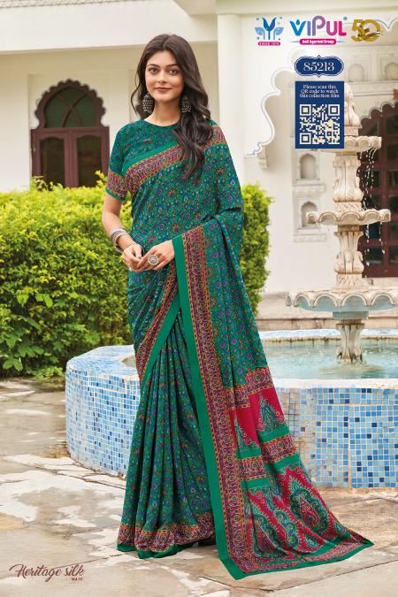 Vipul Heritage Vol 1 royal blue saree online india