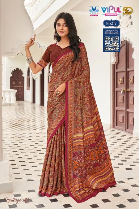 Vipul Heritage Vol 1 royal blue saree online india
