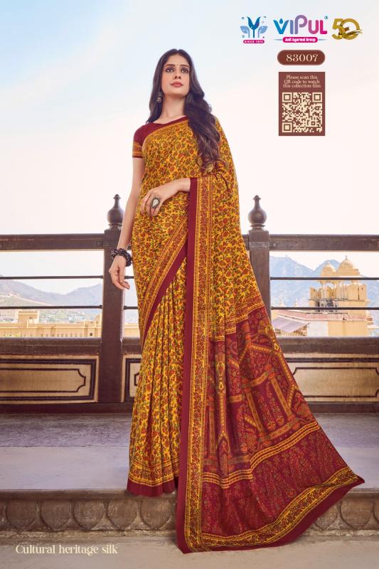 Vipul Heritage Vol 1 royal blue saree online india