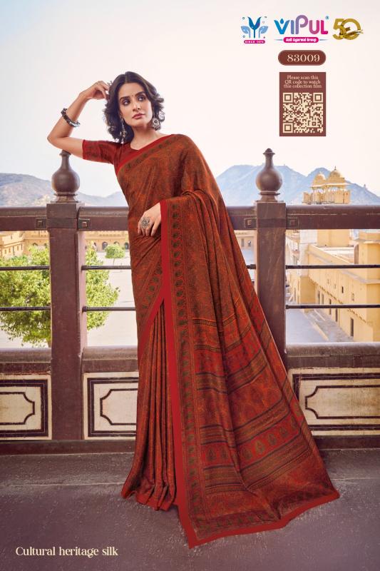 Vipul Heritage Vol 1 royal blue saree online india