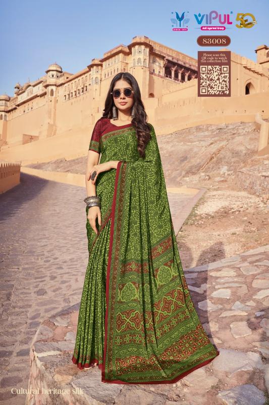 Vipul Heritage Vol 1 royal blue saree online india