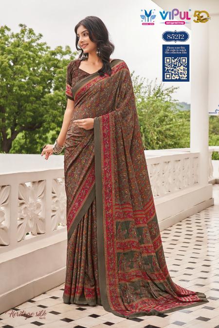 Vipul Heritage Vol 1 royal blue saree online india