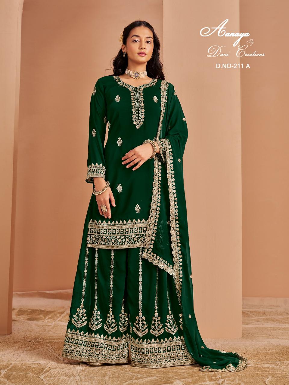 Aanaya Vol 211 Georgette wholesale salwar kameez mart