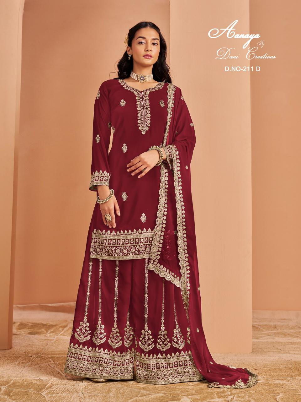 Aanaya Vol 211 Georgette wholesale salwar kameez mart