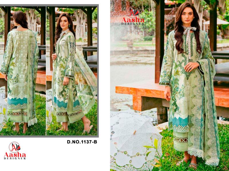 Aasha 1137 Cotton Printed designer salwar kameez wholesale in delhi
