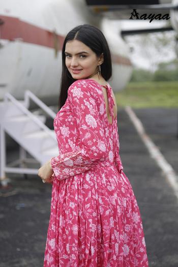 Aayaa Vol 18 Georgette Readymade Gown kurtis online shopping india