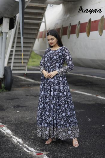 Aayaa Vol 18 Georgette Readymade Gown kurtis online shopping india