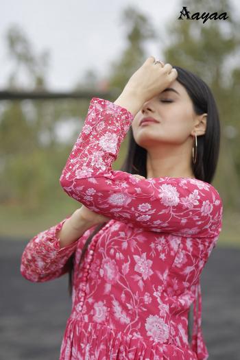 Aayaa Vol 18 Georgette Readymade Gown kurtis online shopping india