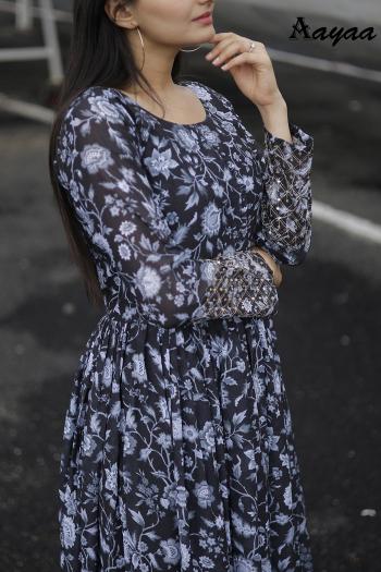 Aayaa Vol 18 Georgette Readymade Gown kurtis online shopping india